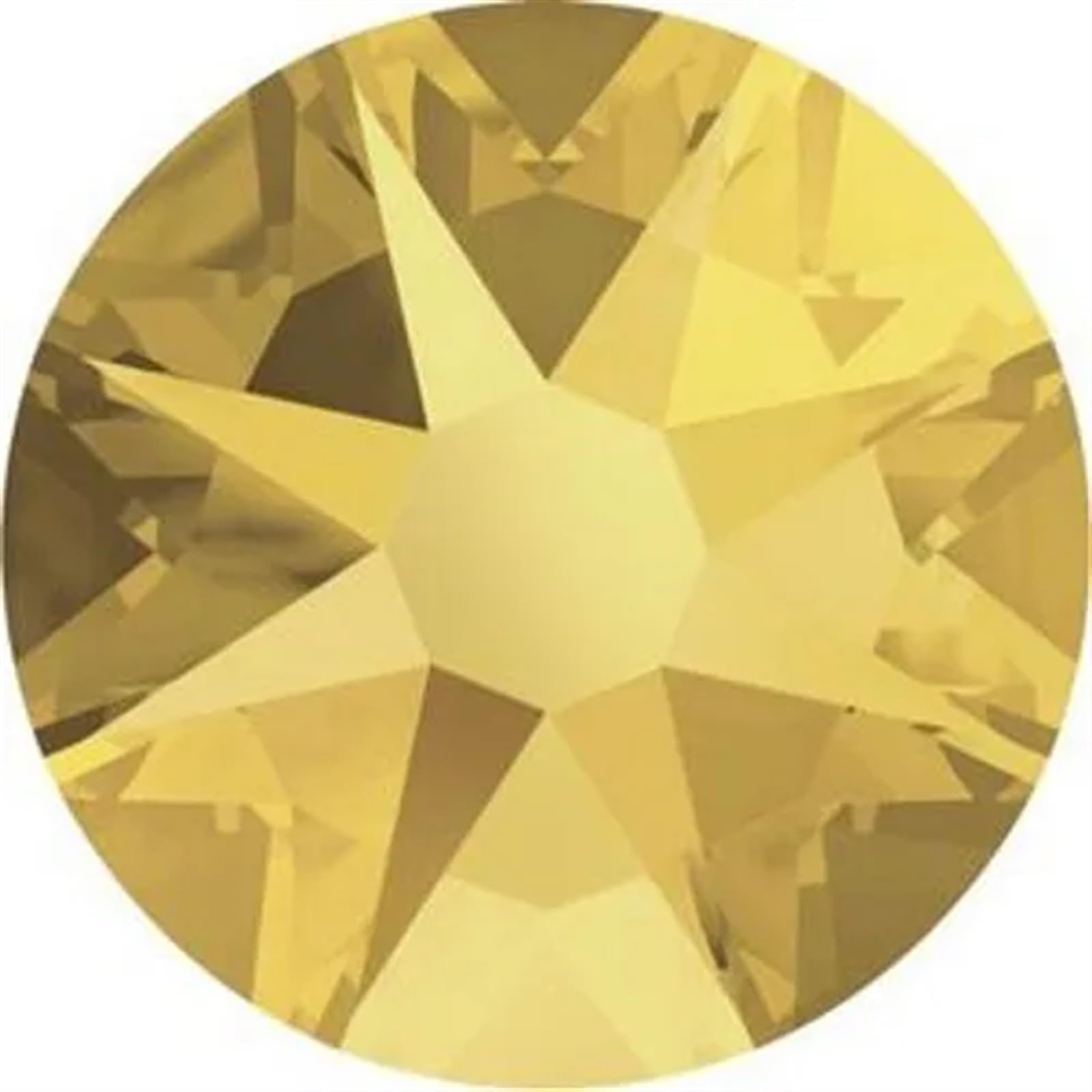 Hotfix Strasssteine Sunshine Gold Non Hotfix Strasssteine ​​Flatback Glas Strass Glitzer Nagel Charms Edelsteine ​​für Nail Art Kleidungsdekorationen für Nagel Gesicht Kunst(16facets,SS34 288pcs)