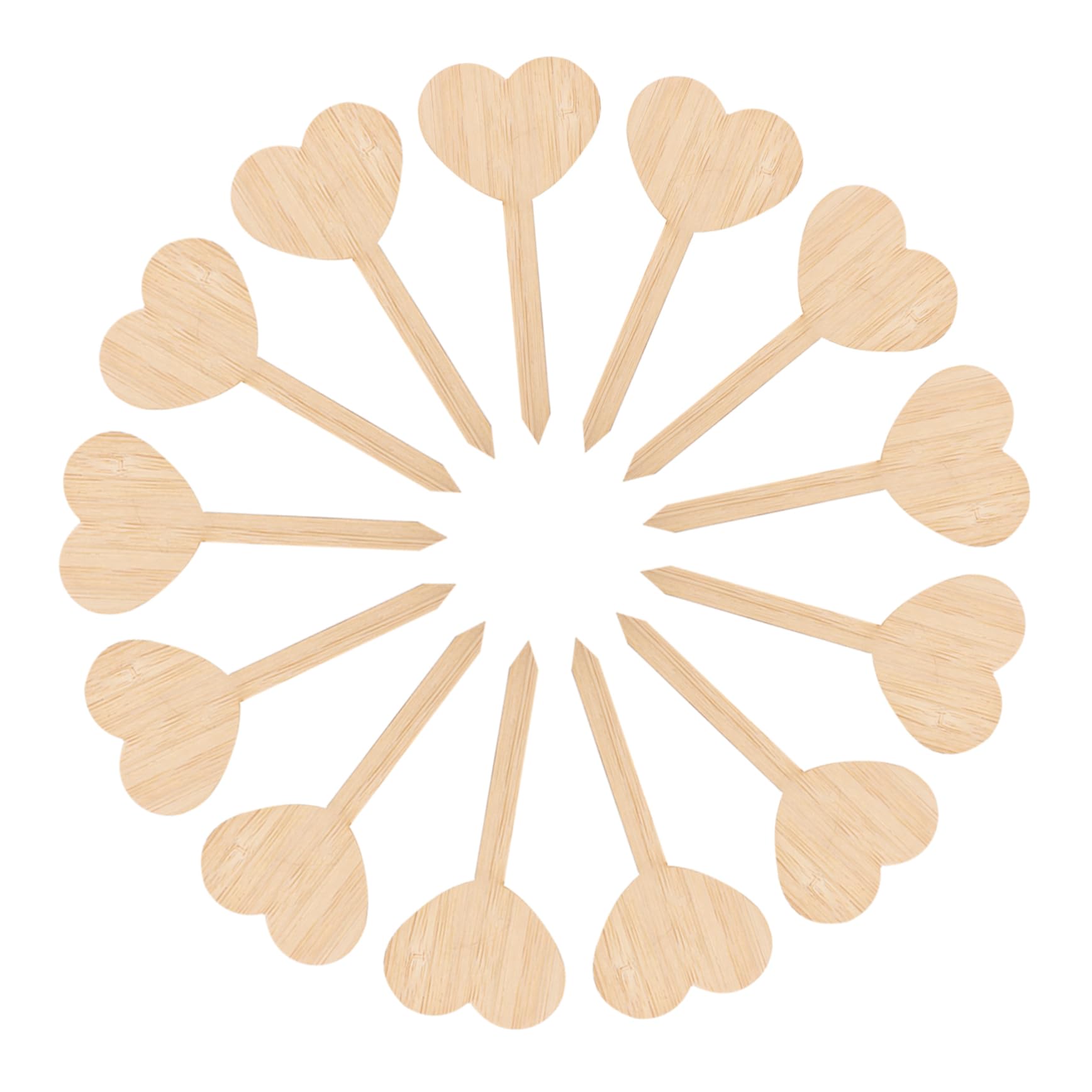 BESTonZON 5 ensembles Étiquettes Autocollantes En Bambou Pour Jardin Piquets Panneaux De Jardin Étiquettes Pour Plantes D'Extérieur Piquets De Jardin Marqueurs De 20 pièces * 5