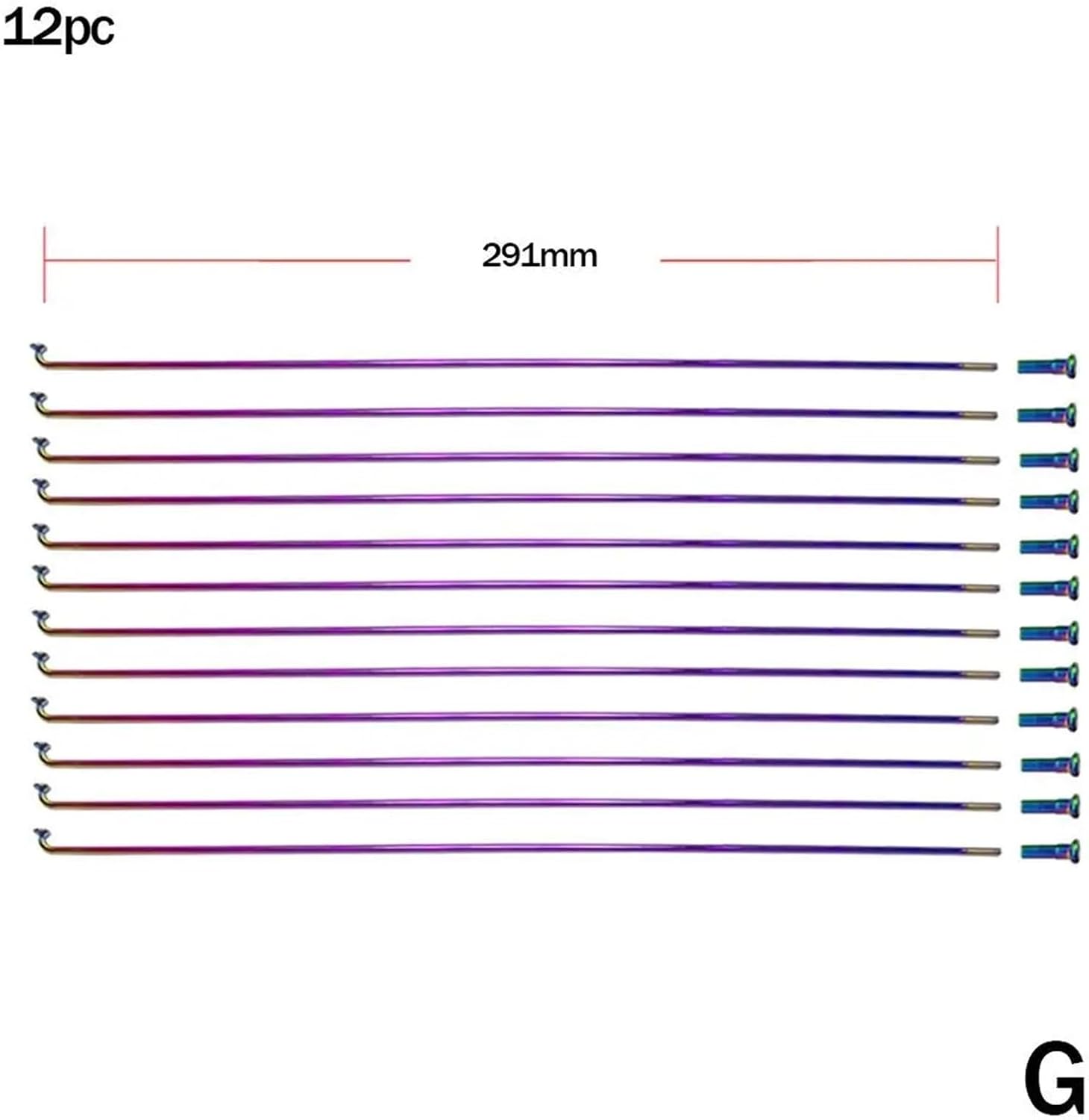 Spoke Nipples 36pcs Spokes Wire with Nipples Wheel Road Bike Steel High Strength Bike Spoke for 26/27.5/29 Inch