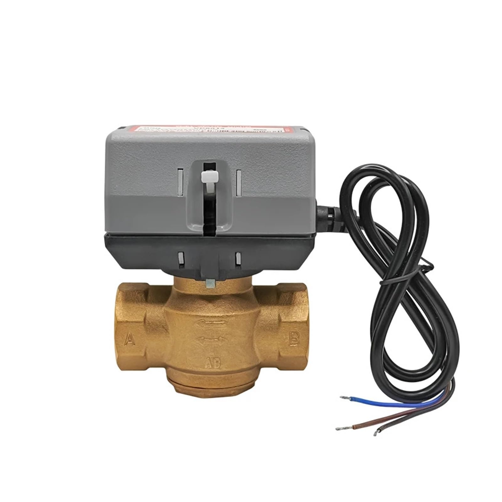Elektromagnetyczny 1/2" 3/4" 1" Zmotoryzowany dwukierunkowy zawór trójdrożny Mosiądz VC6013/4013 DN15 DN20 DN25 Klimakonwektor HVAC AC220V Zawór