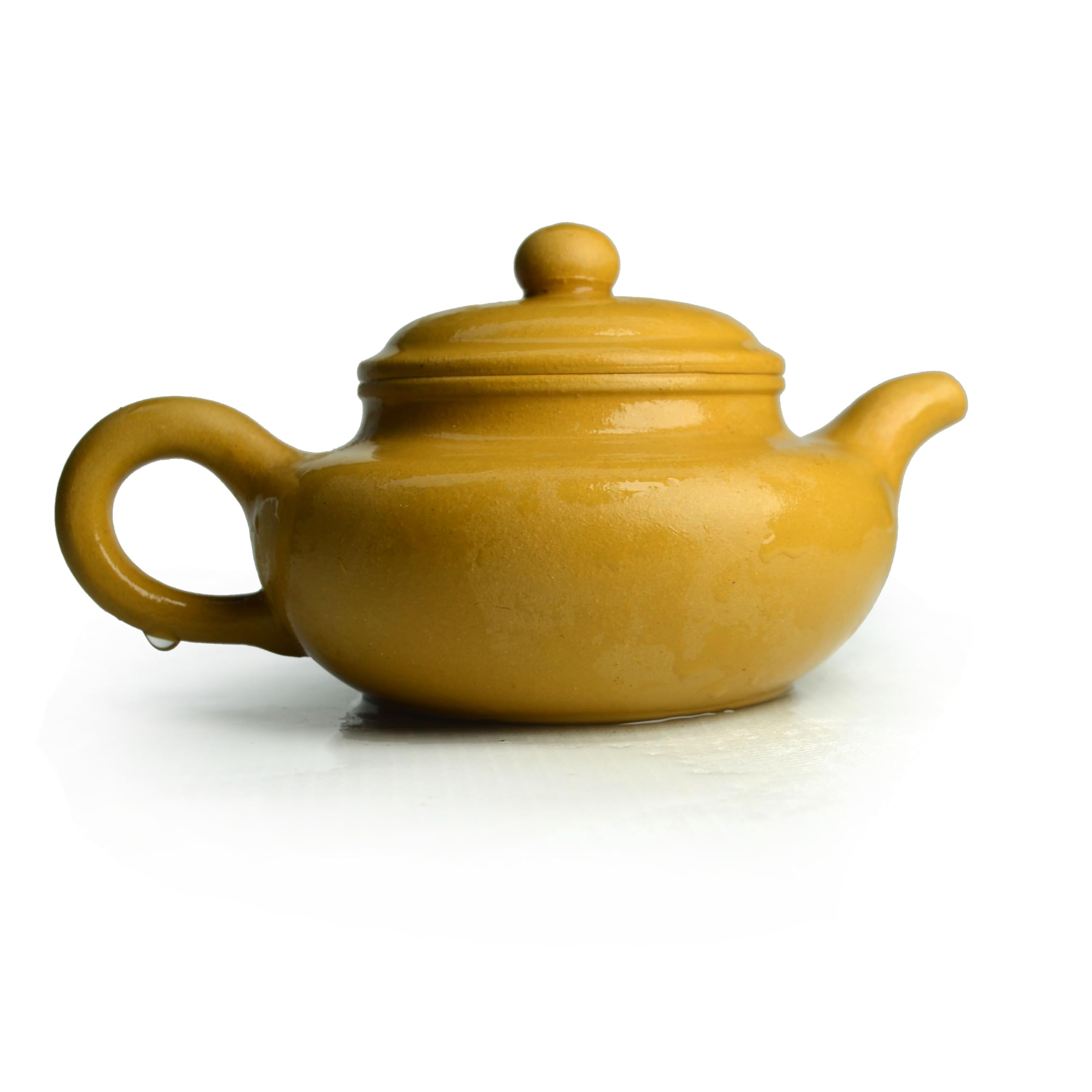 Yxhupot Teapot 8oz Chinese Yixing Clay Genuine Zisha Classics Pot Infusers Kungfu Tea (Yellow), 240ml