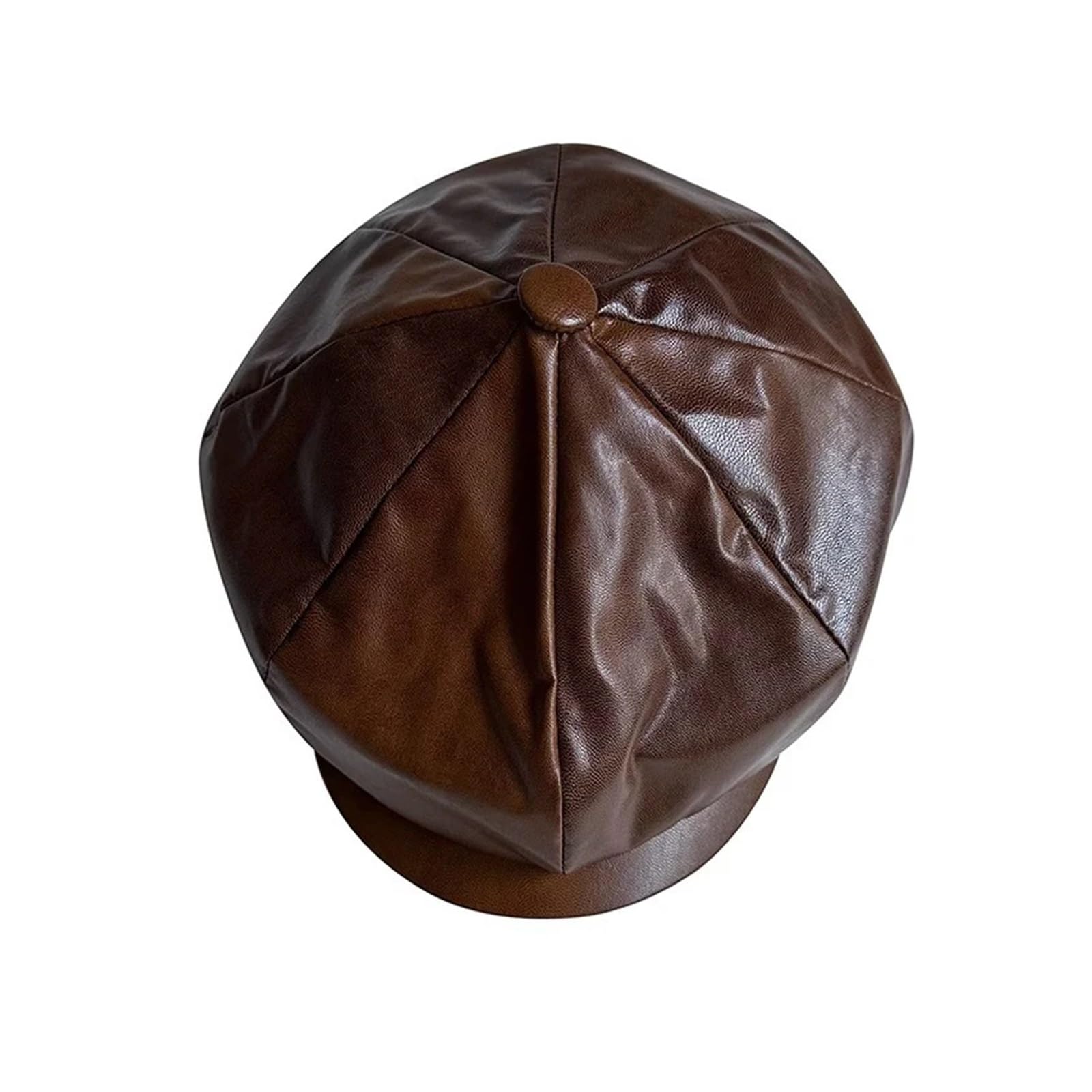 New Faux Leather Flat Cap Men's Golf Cabbie Hat Gatsby Ivy Irish Hunting Newsboy Driver Cabbies Beret