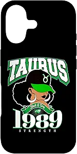 Taurus 1989 Melanin Goddess Astrology Clothing Case for iPhone 17