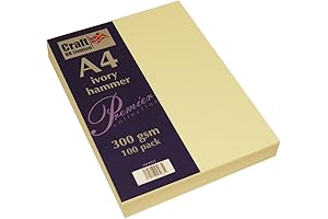Craft UK W122 Ivory Hammered Cardstock
