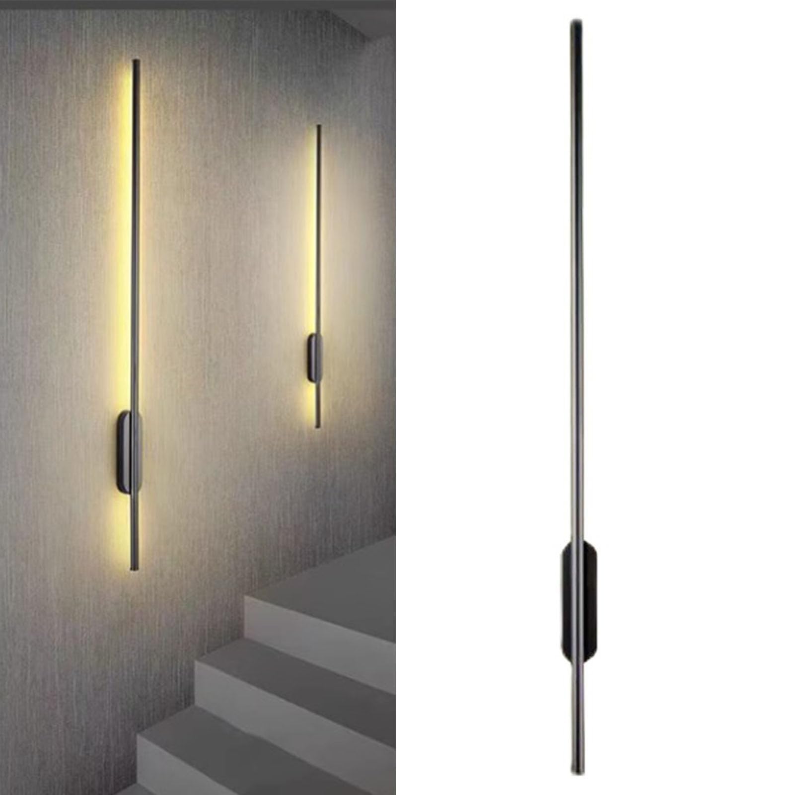 Barra de Luz LED, Barra de Luz de Pared LED Ajustable de 3 Modos, Luminaria Suave para Dormitorio y Sala de Estar, Lámpara de Pared Que Ahorra Espacio