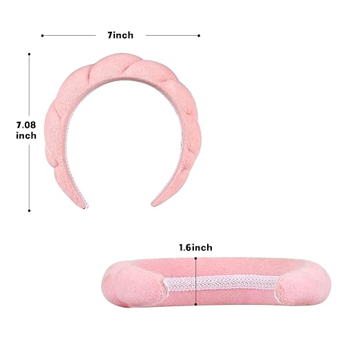 Miniatura 4 de Diadema para el cuidado de la piel para lavar la cara, esponja de tela de toalla para spa, para maquillaje, quitar la ducha, accesorios para el