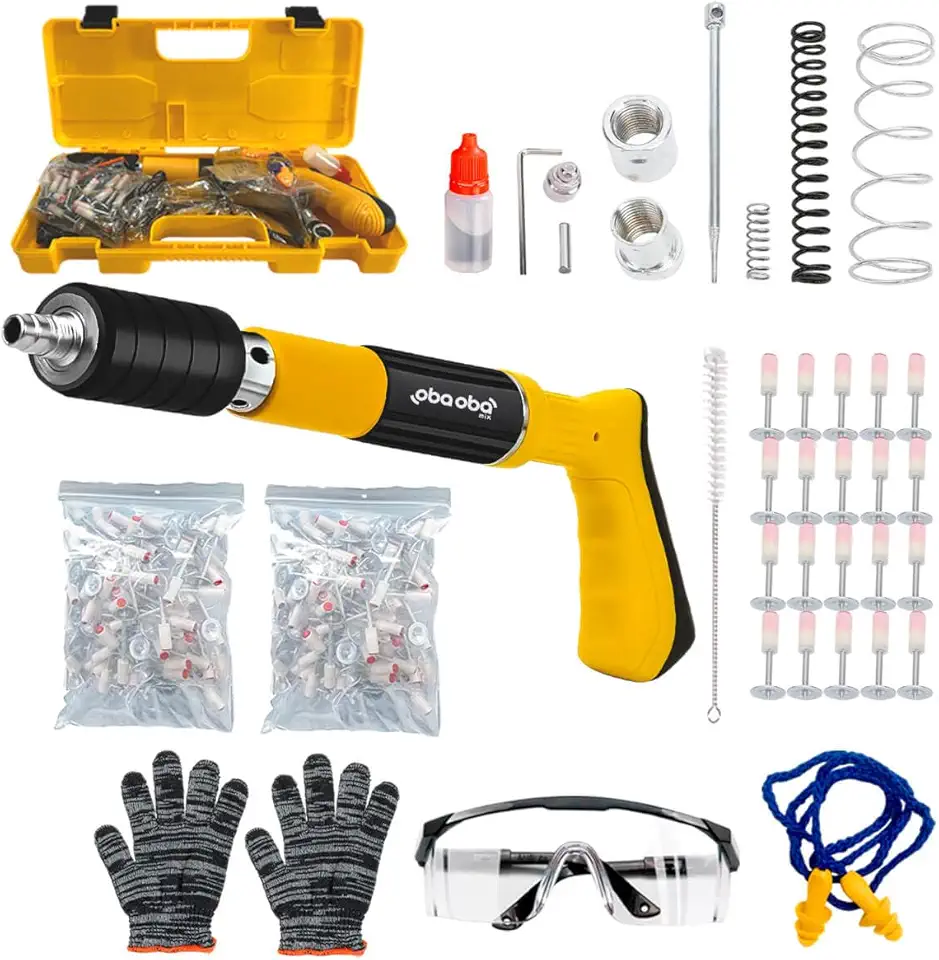 Kit Pistola de Fixação Finca Pino com 220 Com Maleta e Kit de Segurança