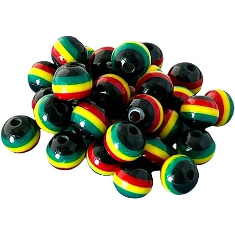 100 Juneteenth Day Wooden Beads