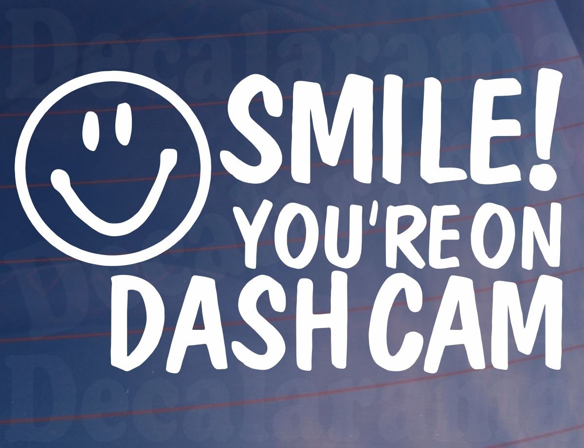 SORRIDI SEI SU Adesivi Per Dash Cam Decalcomanie Paraurti Finestra - Foto 8