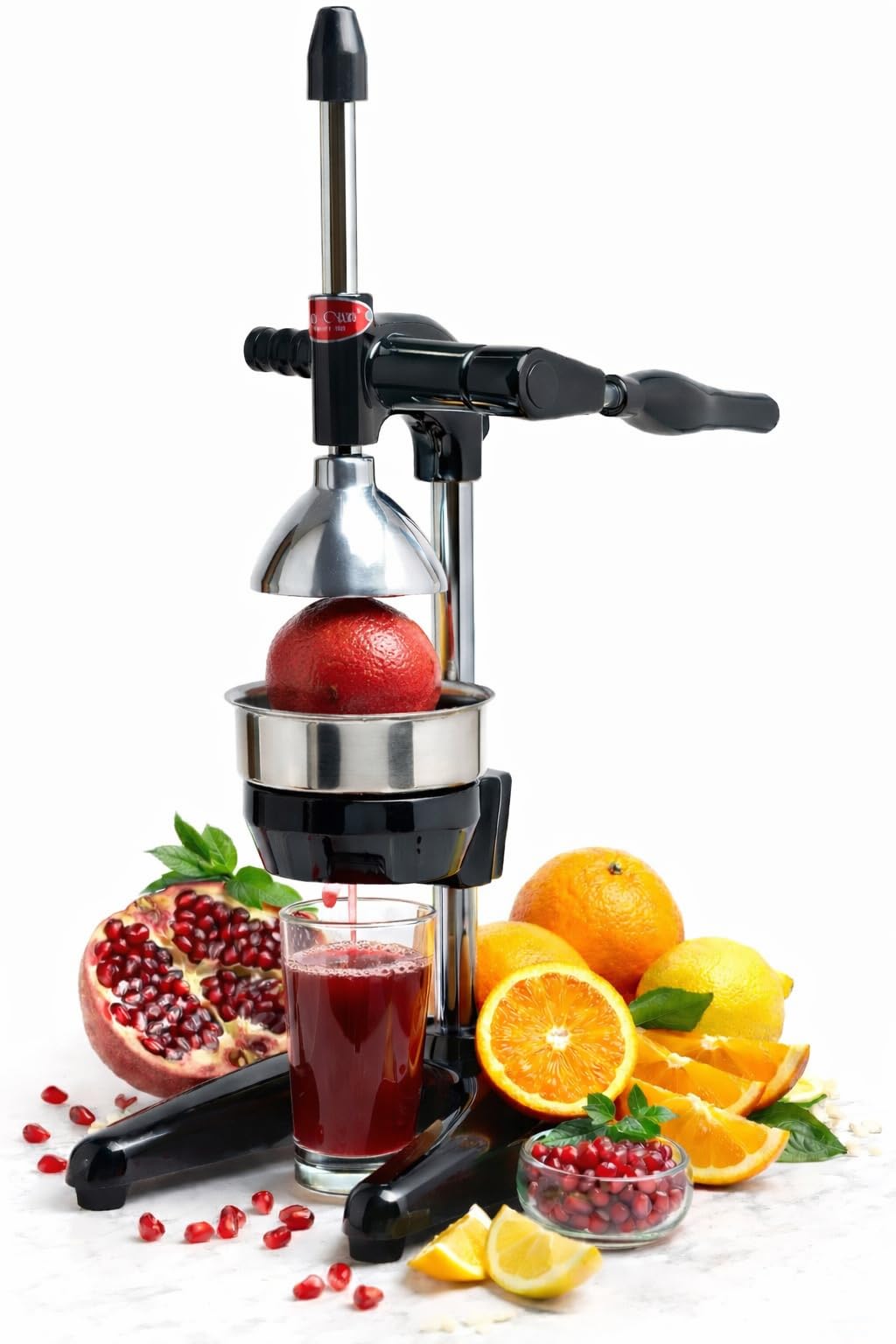 Handmatige sinaasappelpers Roestvrij staal Chroom Citrus Handpers Vers fruitpers Professionele sapcentrifuge Handmatige sinaasappelpers Roestvrij staal Chroom Citrus Handpers Vers fruitpers Professionele sapcentrifuge