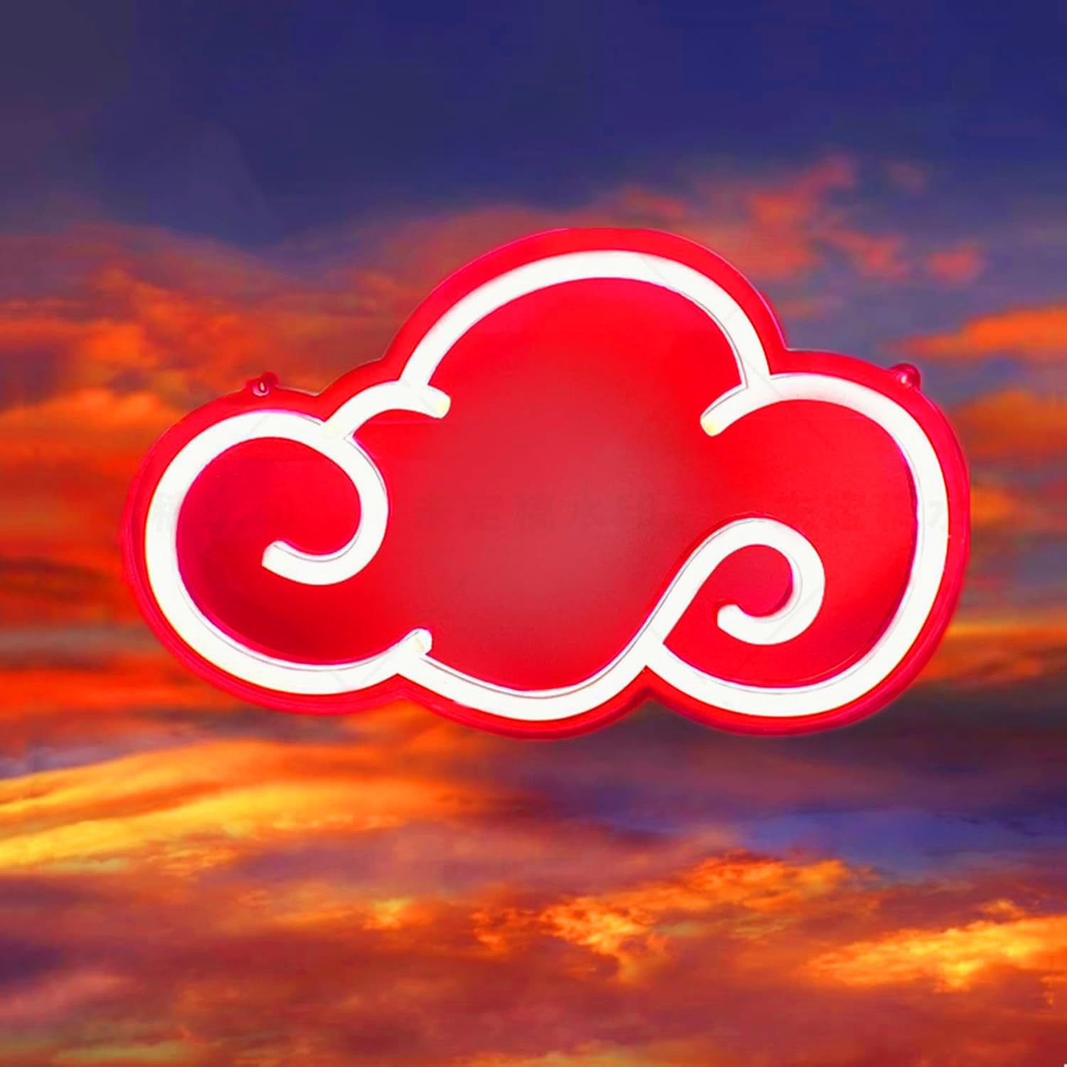 Cloud Neon Light LED Sign Playroom Neon Wall Light Kids Room Bedroom Wedding Party Hanging Neon Light Adjustable Brightness Wall Decoration Background 30.5 * 17.8cm(Red)