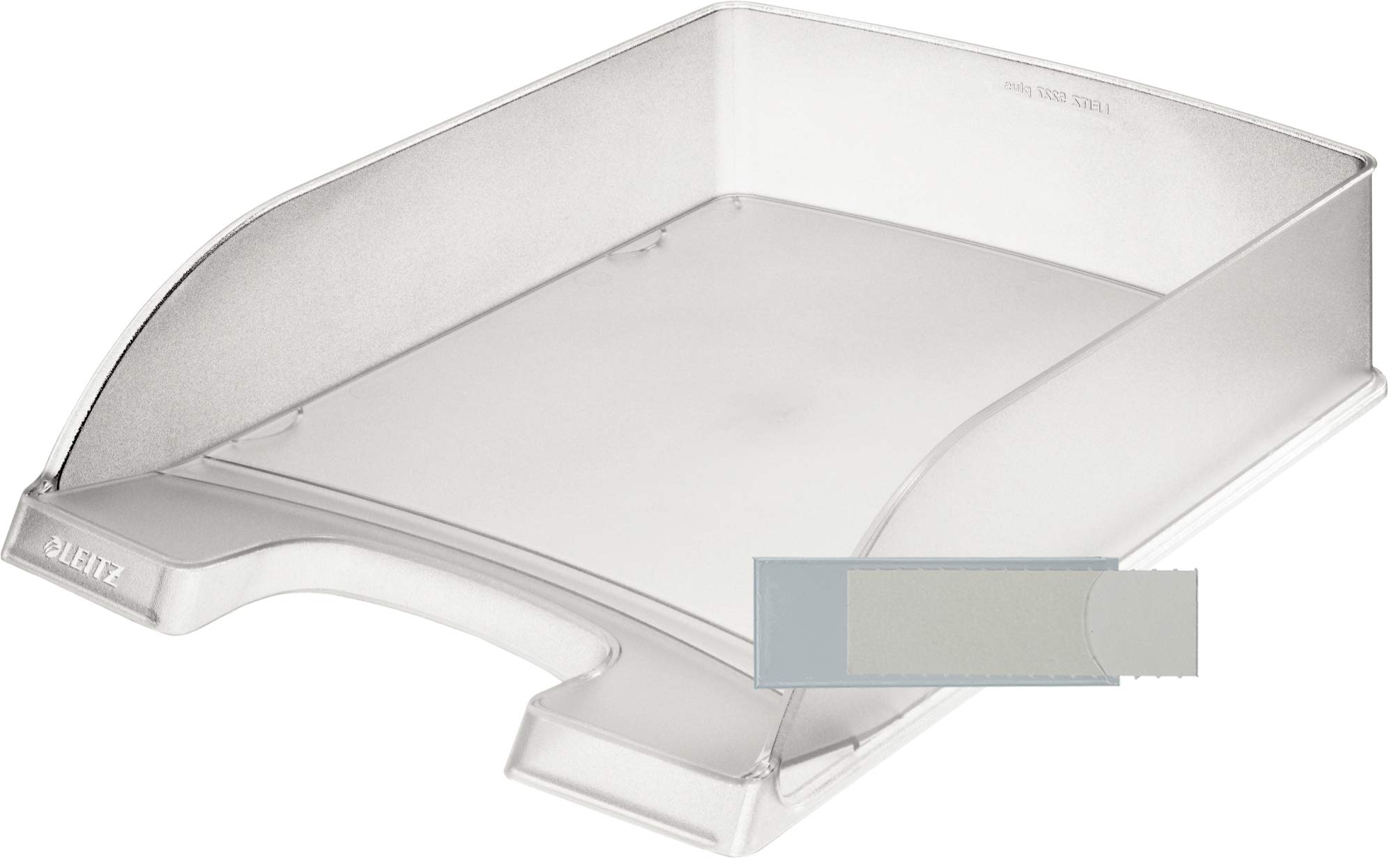 Leitz Plus Standard Briefkorb, A4 (‎Frost, 10 - Pack + Schildchen)