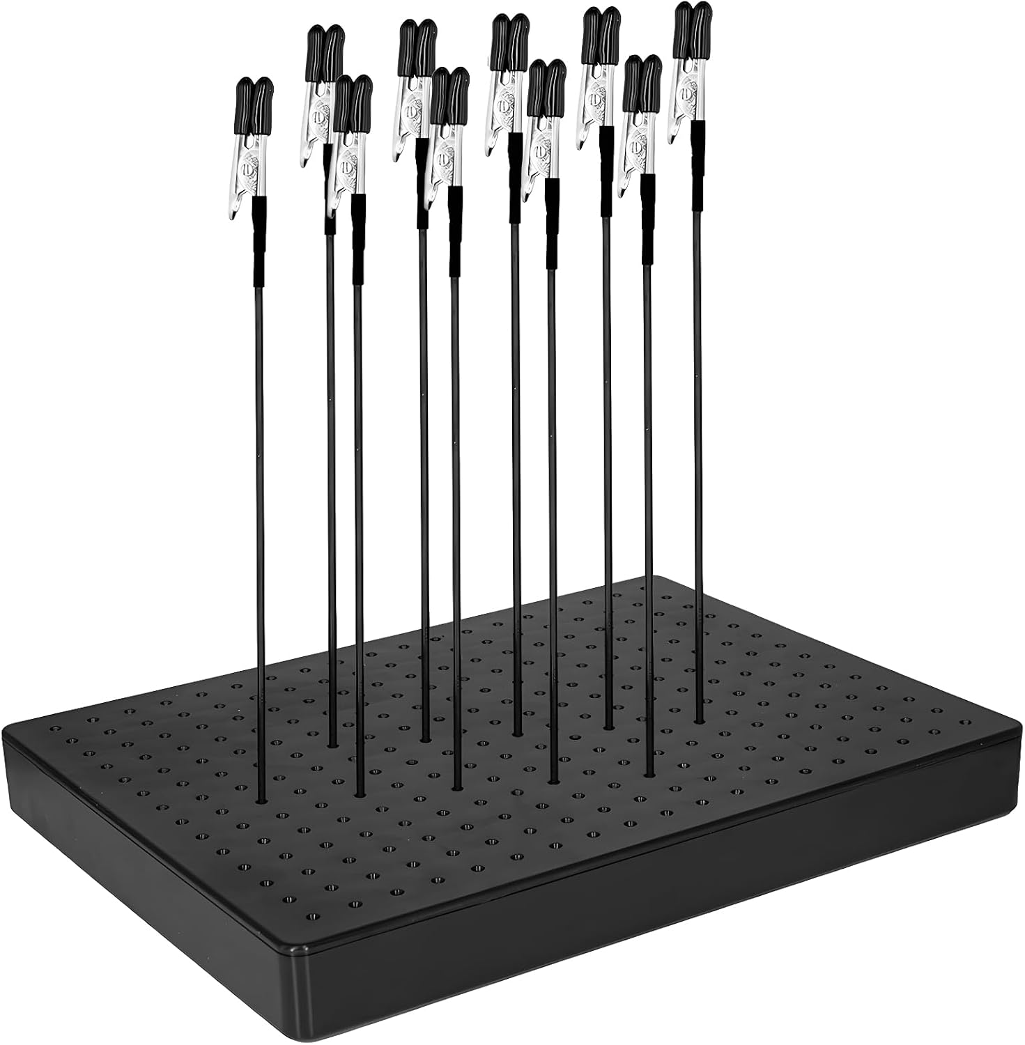 Miniature Model Painting Stand With 20 Alligator Clips, Stainless Steel Base, Airbrush Holder For , Craft Projects, Hobbyist Tool Station