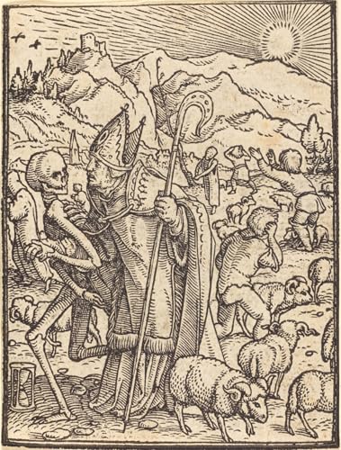 Lienzo de pintura clásica il Vescovo de Hans Holbein il Giovane en formato 60x90cm