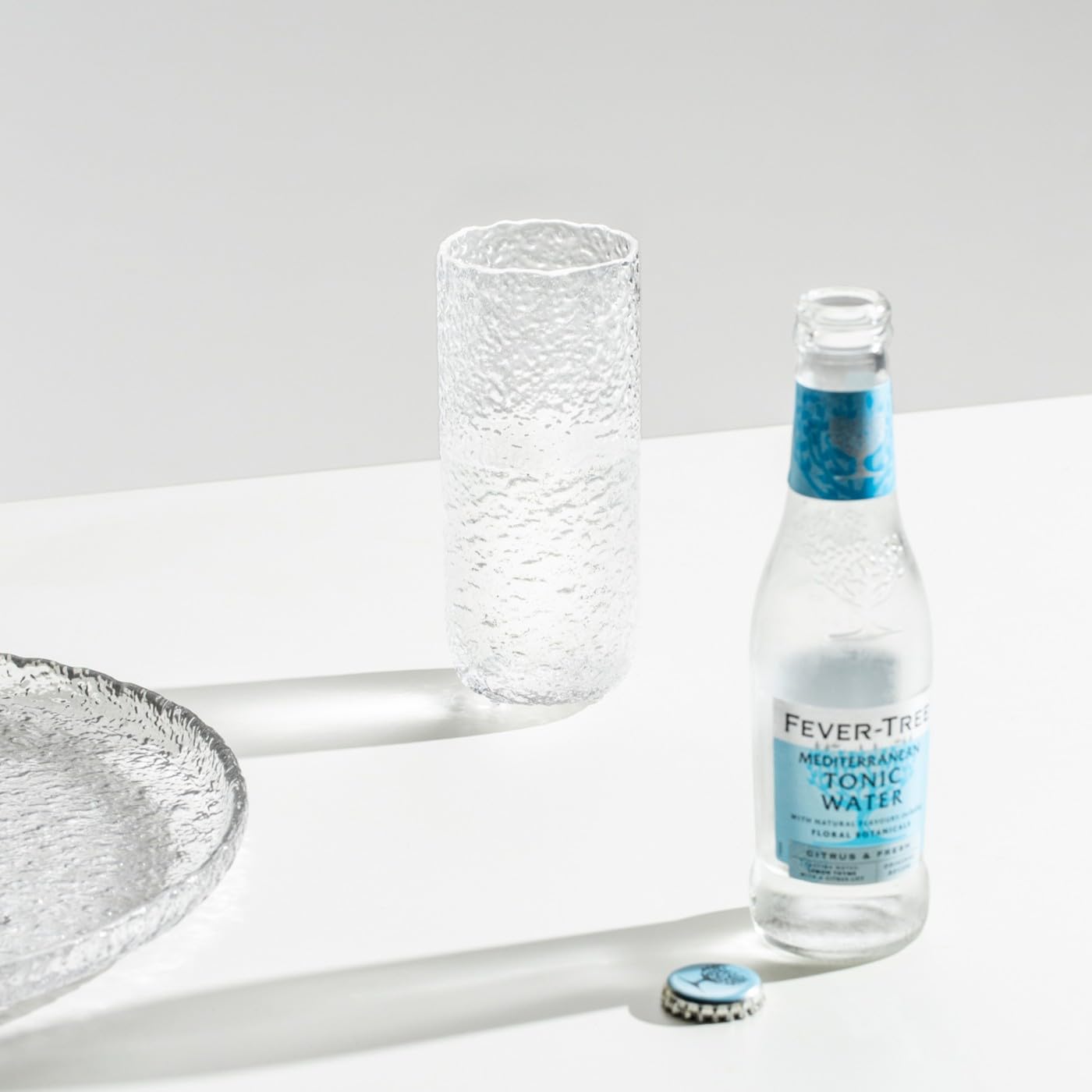 Ichendorf Milano Saladier, collection Ice, diamètre 24 cm, verre centrifugé, fini à la main