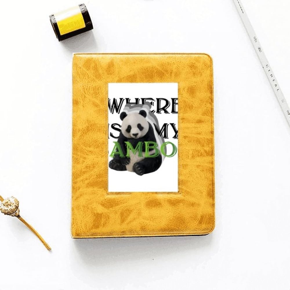 no/no Panda Animal Food Art Deco Fashion Photo Album Family Wedding Picture 4x6
