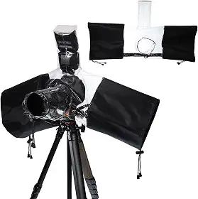 PATIKIL Capa de chuva para câmera, 2 peças, capas protetoras à prova d'água, protetor de capa para câmera de até 20 cm, transparente