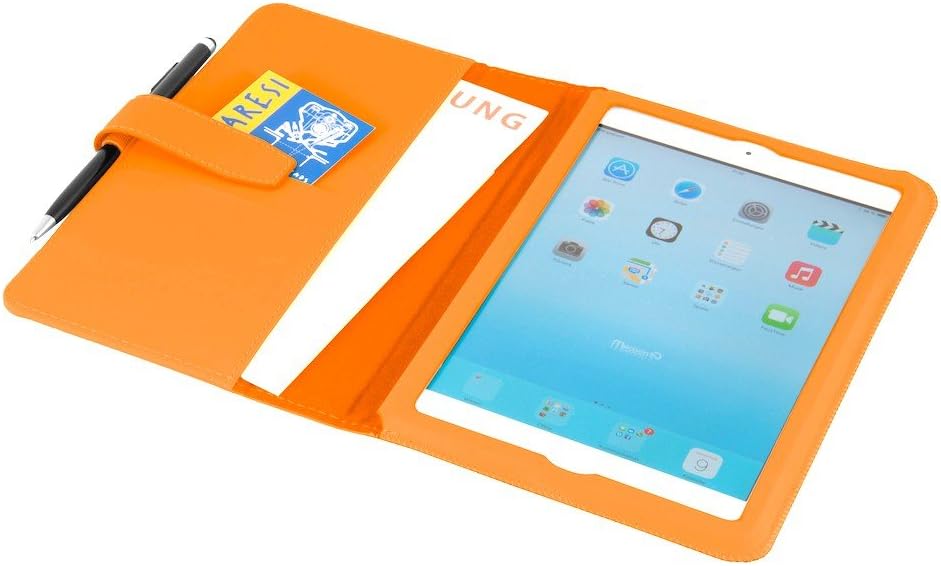 MACOON case iPad Mini 2, 1 'College' multifunctional Protective Case with Sleep/Wake-up and Stylus Pen, color:orange