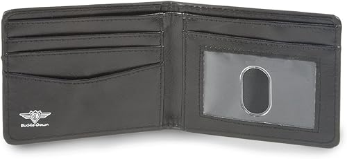 Miniatura 4 de Buckle-Down Billetera plegable de lona Ford Mustang con logotipo de barras centrado