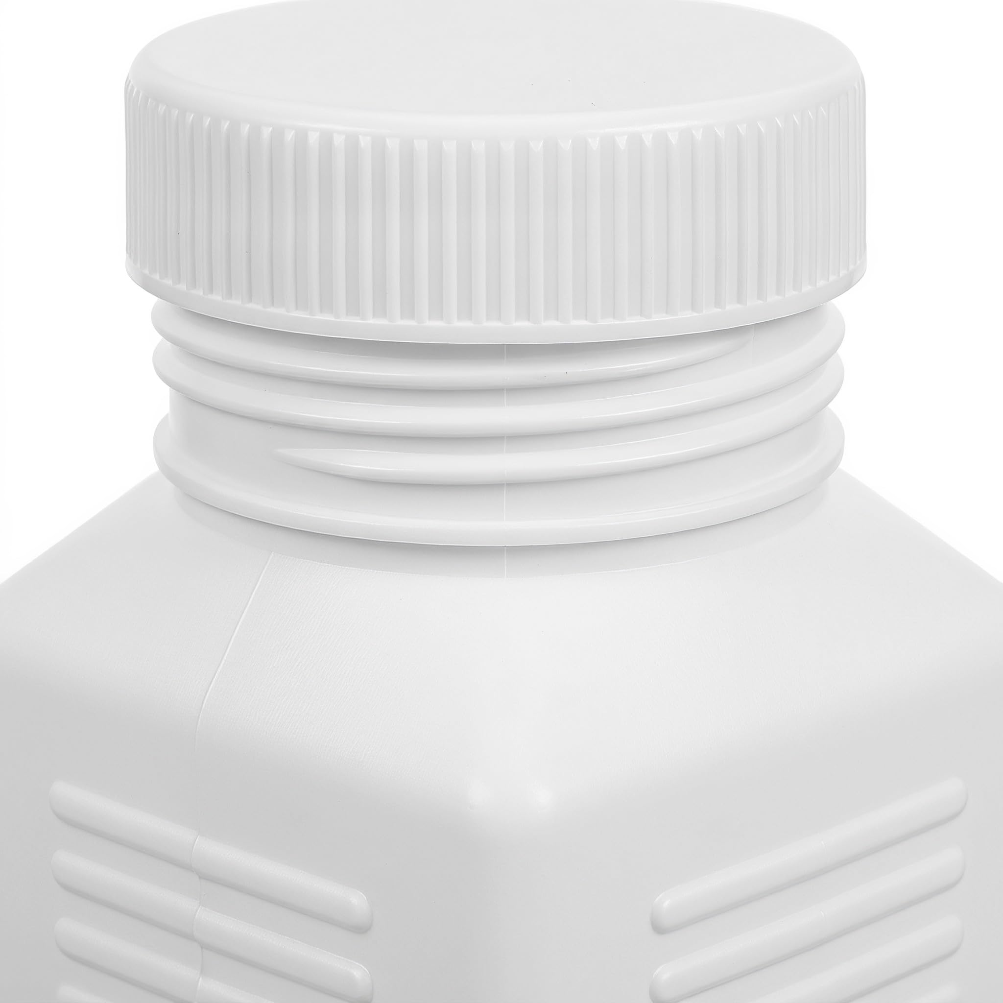 Toddmomy 12 flaconi rettangolari da 1000 ml in HDPE per prodotti chimici - Contenitori per reagenti da laboratorio - Contenitori in plastica per reagenti per la dispensazione di soluzioni e campioni