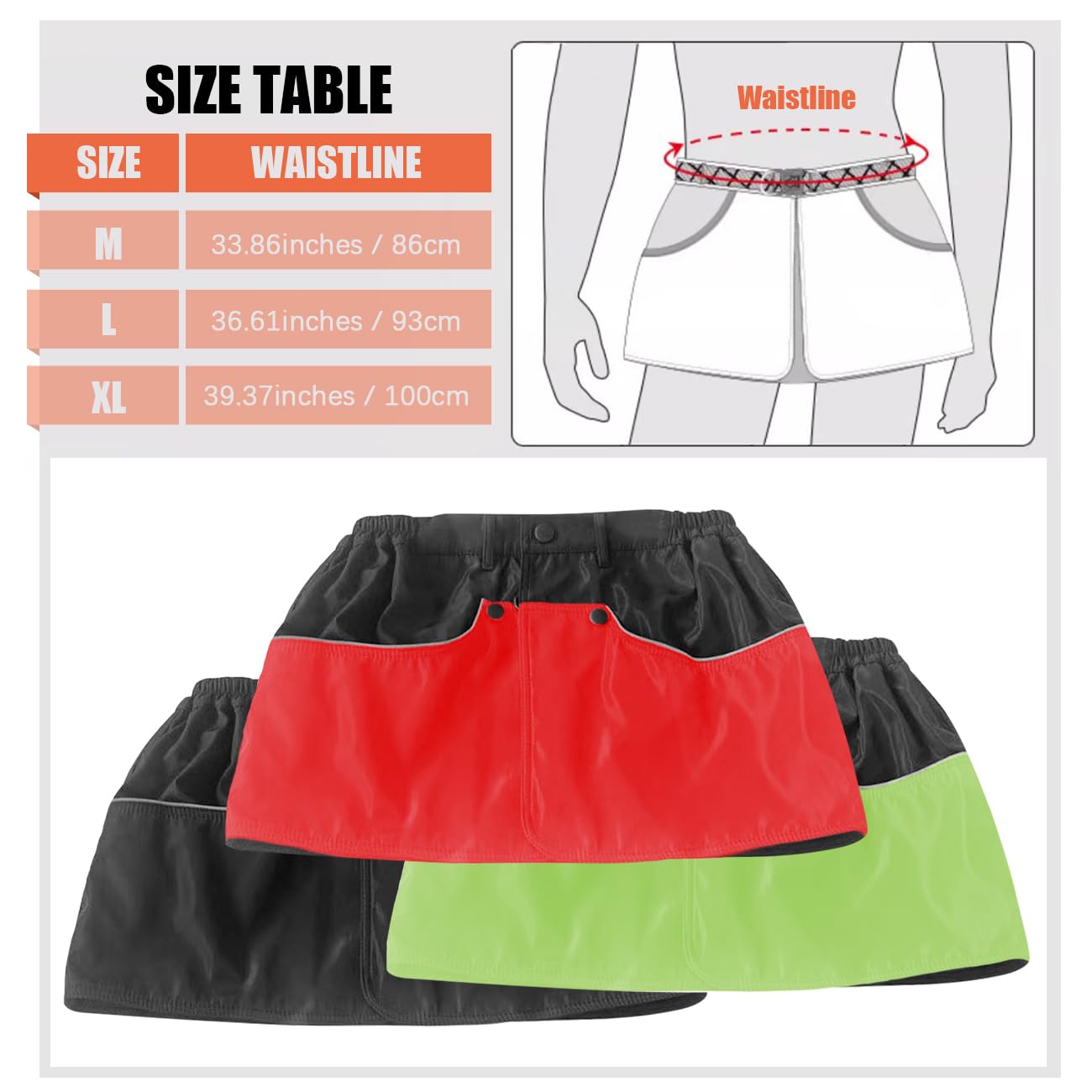 Grembiule da addestramento per cani con tasche multiple e cinturino in vita Pantaloni da addestramento regolabili per cani Pantaloncini impermeabili per addestramento cani Abbigliamento per