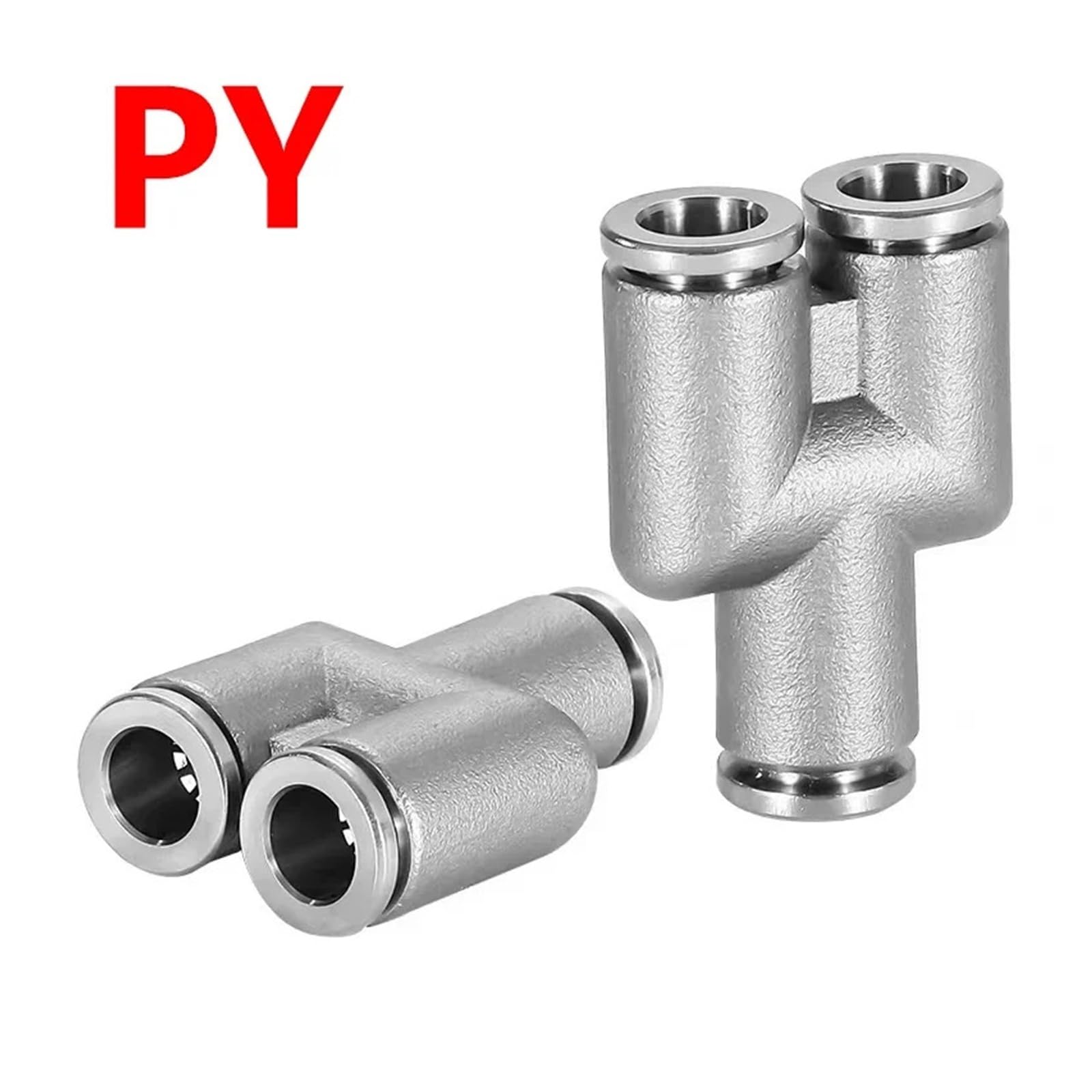 10 Pz PU PV PE PY 4 6 8 10 12mm 304 Acciaio inossidabile Metallo Pneumatico Attacco rapido Push In Aria Tubo Raccordo connettore
