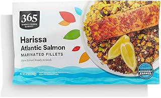 365 By Whole Foods Market, Harissa Marinated Atlantic Salmon Fillets, 12 Ounce