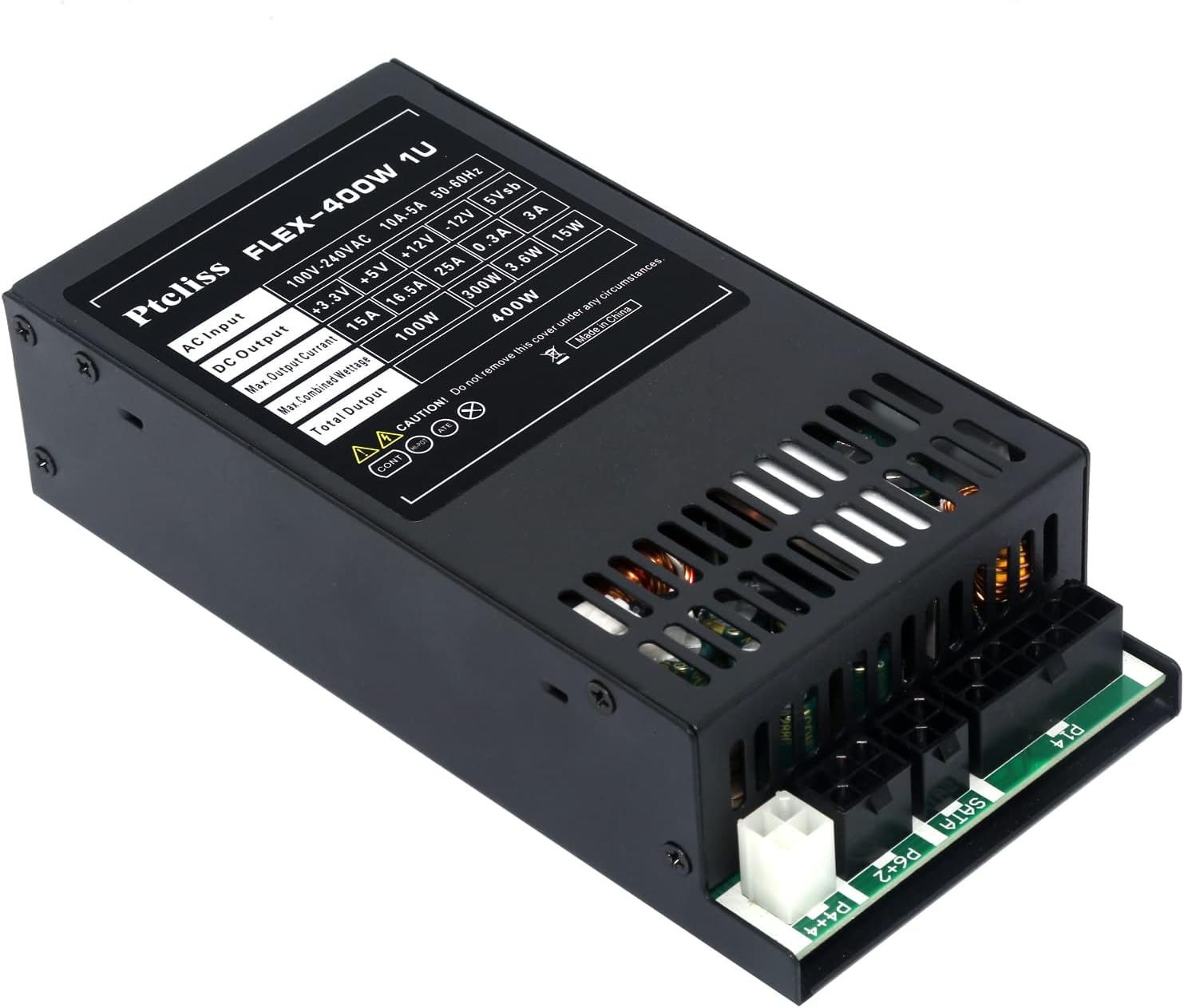 Ptcliss 400W Full Modular 1U Flex ATX Power Supply 80 Plus