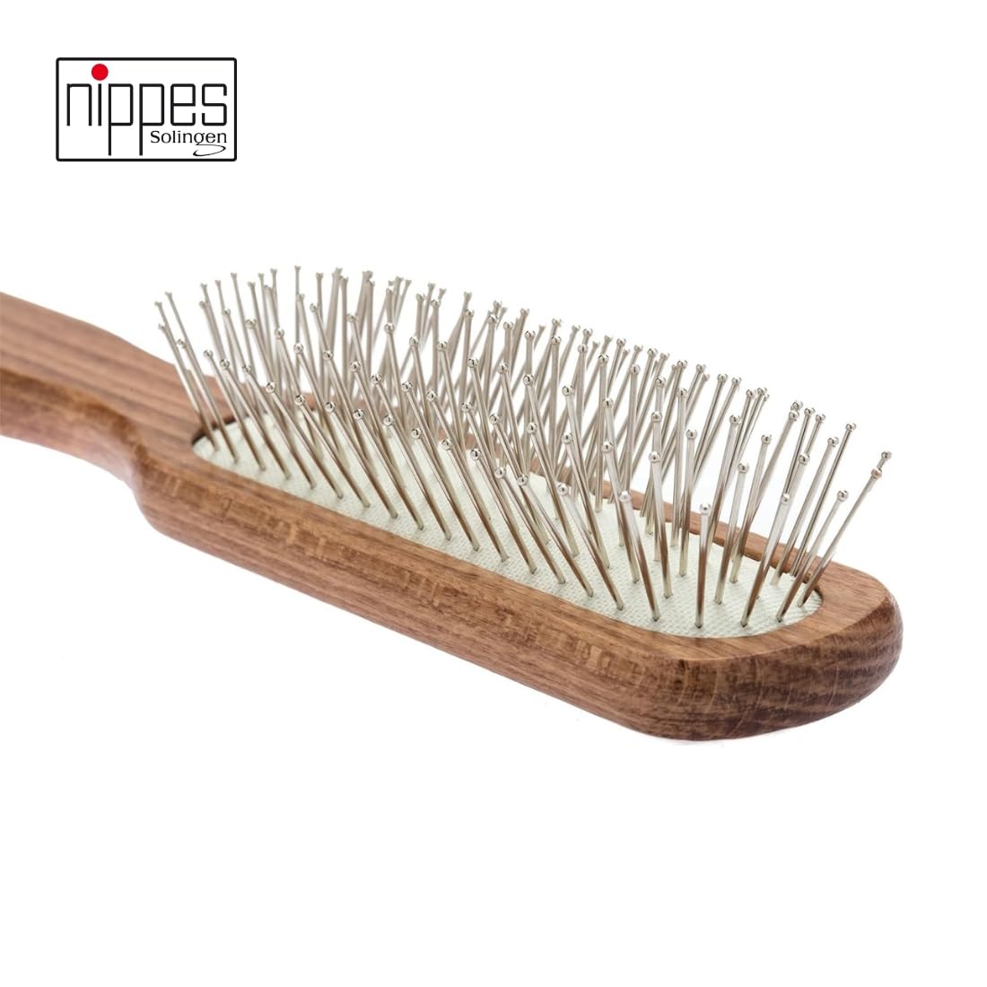 nippes Solingen Pneumatic Hair Brush 7 Rows, Brown - Image 2