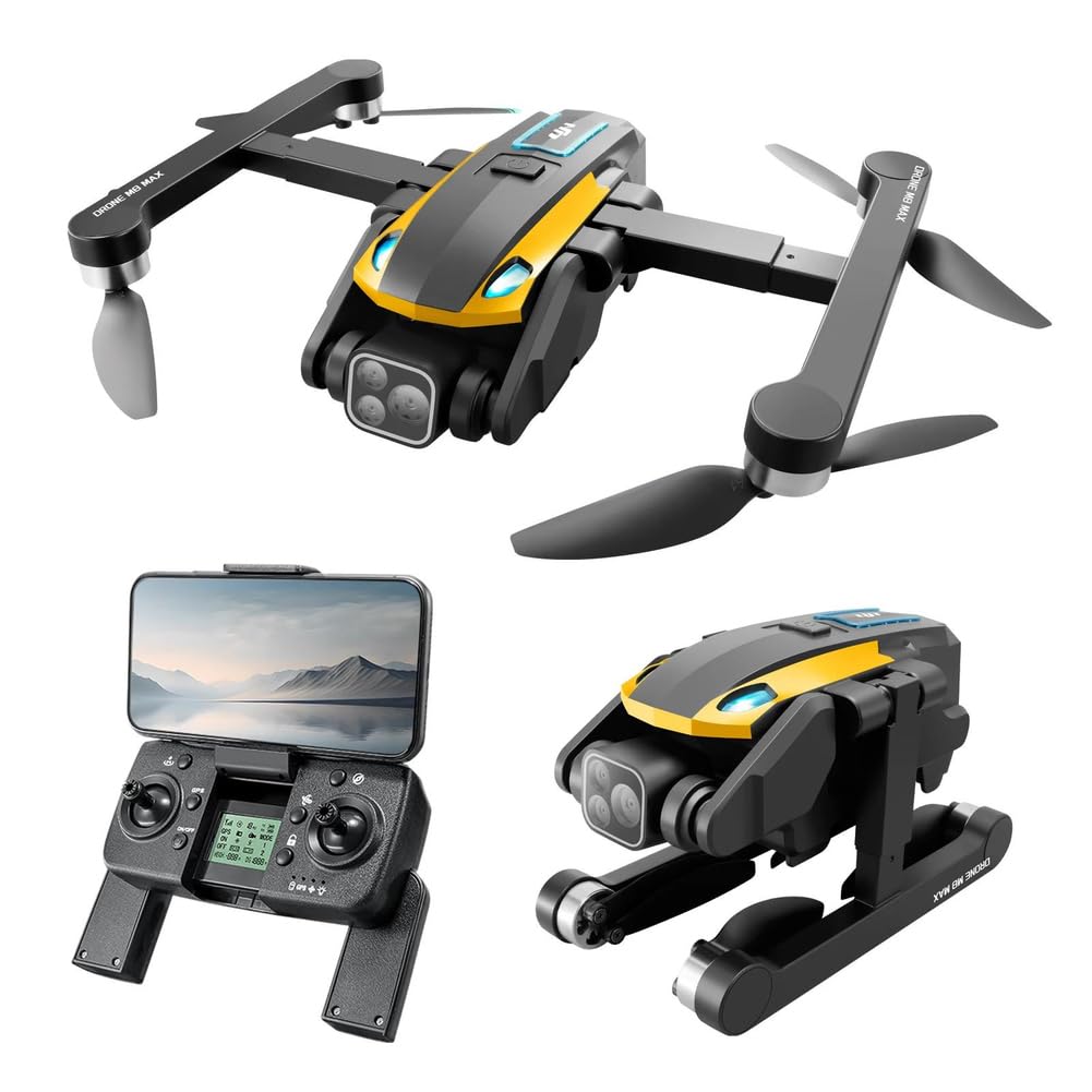 Drone GPS m8pro RC 4k Profesional con cámara Gran Angular HD 1080p, helicóptero Plegable, WiFi, FPV, retención de Altura, Juguete de Regalo