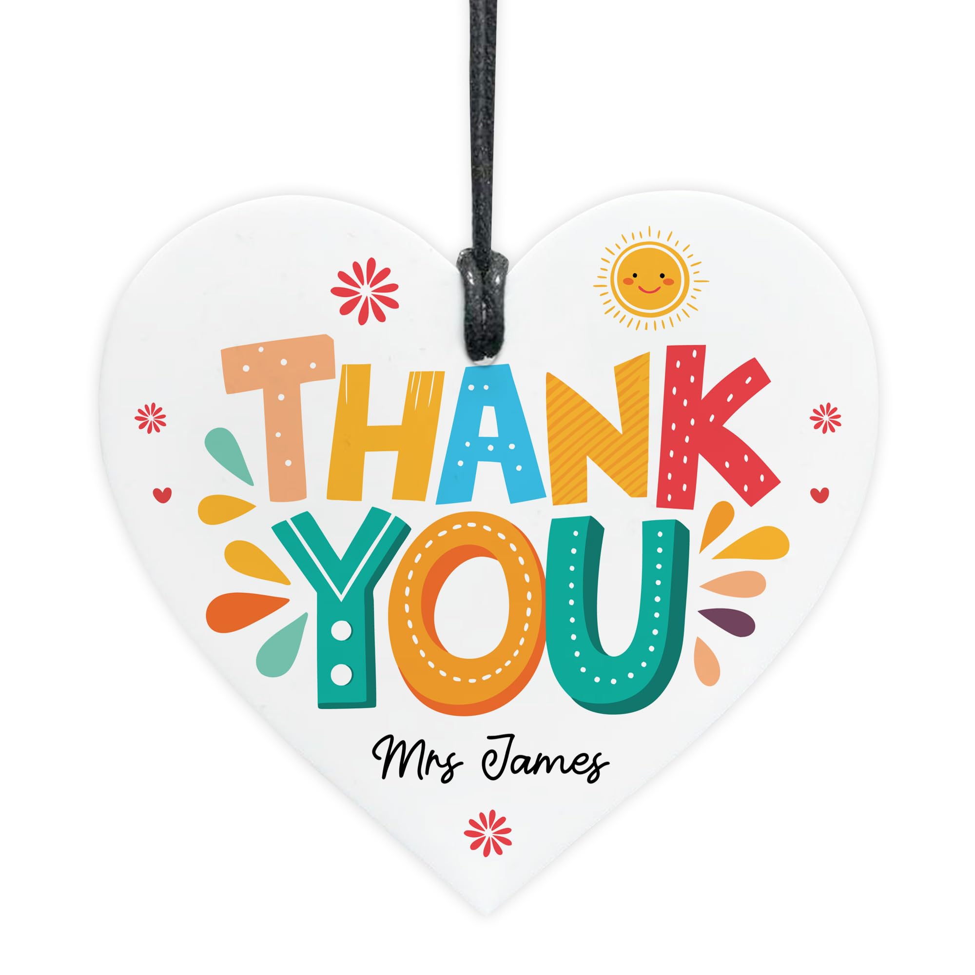 Red Ocean Thank You Gift For Teacher Teaching Assistant From Student Leaving School Nursery Personalised Teacher Plaque Appreciation Gifts Keepsake