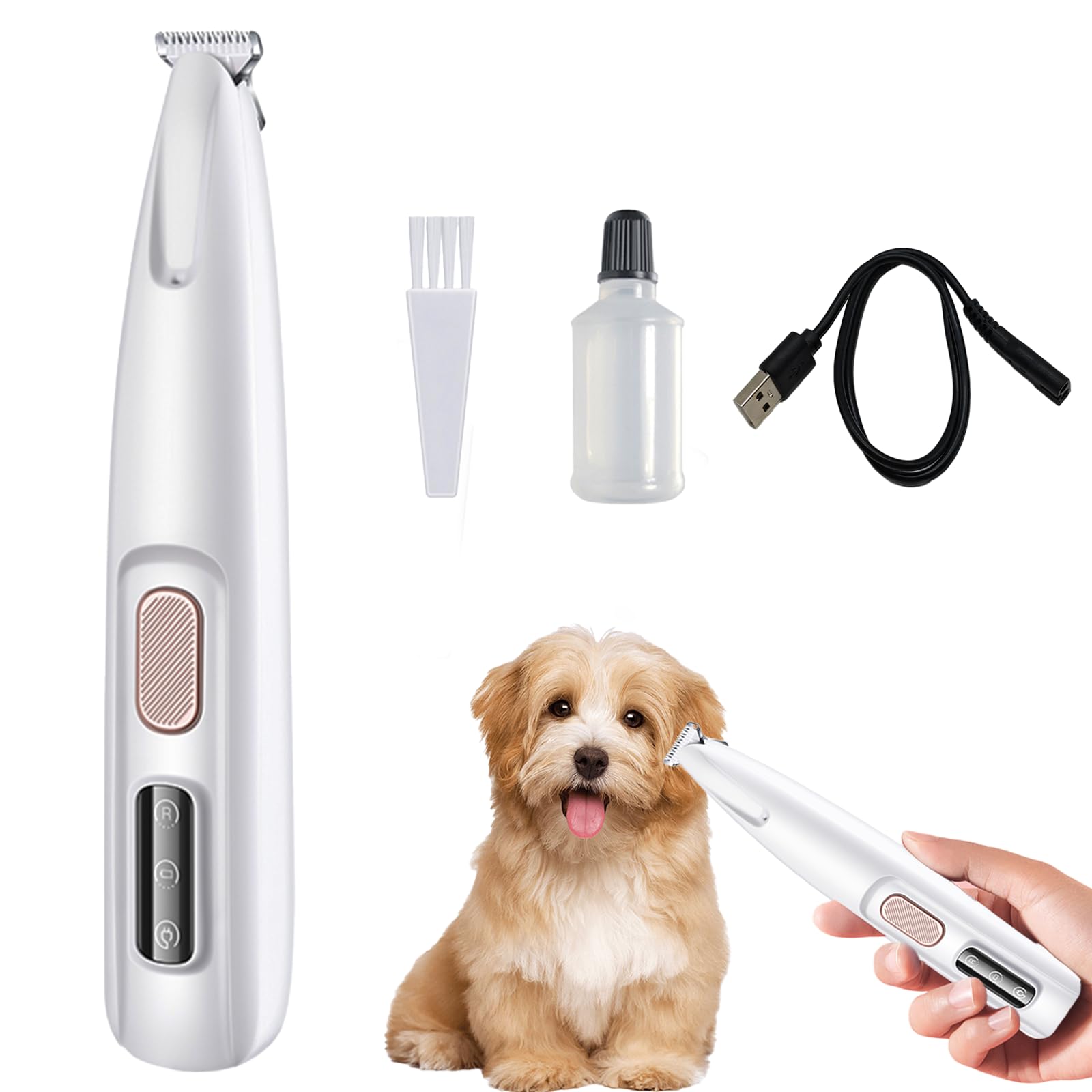Dog Paw Trimmer,Dog Grooming Clippers, Paw Trimmer for Dog,Dog Hair Clipper
