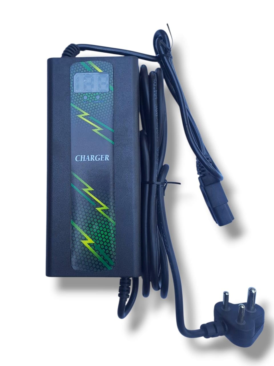 Electric Scooter Charger 72V 4 AMP for Lead Acid and Graphene Batteries, for 6 Battery Scooter, Longest 4 Meter Wire, Fast Charging with Percentage Screen