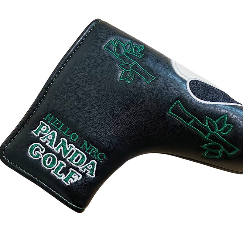 Golf SchläGerkopfhüLlen Niedliche Panda-Golf-Putter-Abdeckung, Golf-Kopfbedeckung, Schutz, 2 Stile GolfschläGer Hauben(1)