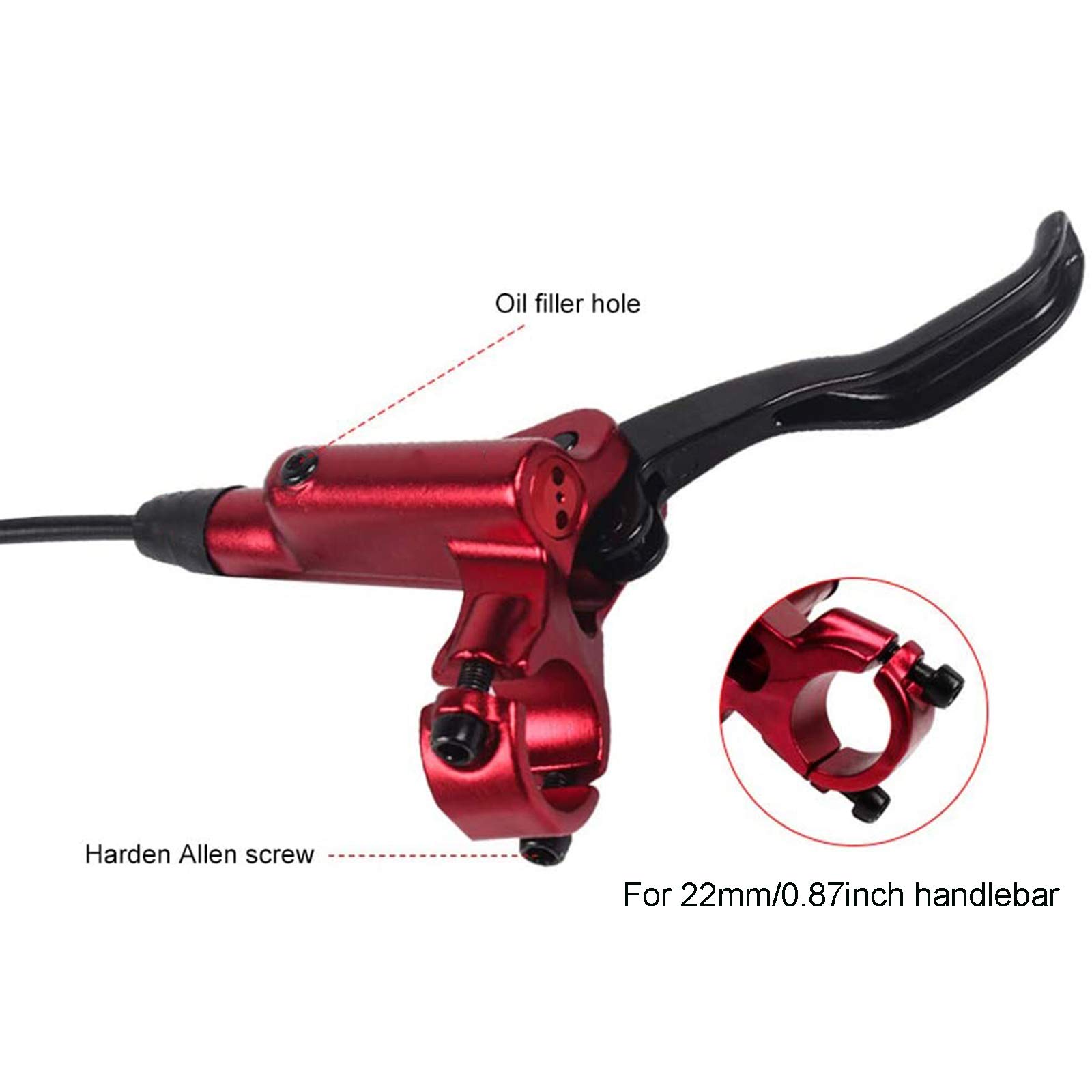 XUJINGJIE Hydraulische Scheibenbremsen Für Fahrrad – Set Vorne & Hinten, Für MTB Und Rennrad