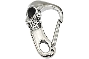BOGZON Skull Key Carabiner - Durable Stainless Steel Key Holder