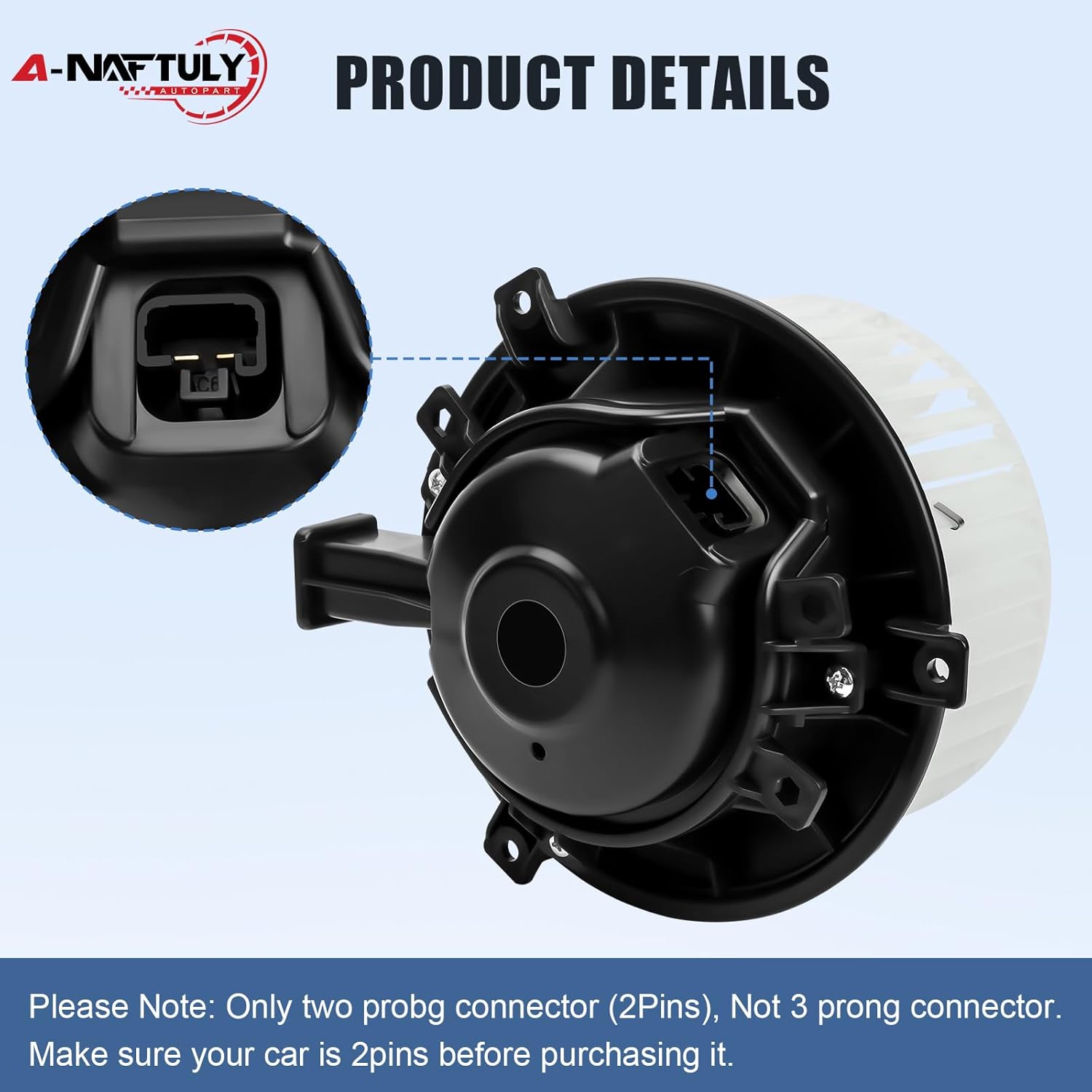 AC Blower Motor Fan Replacement Fits for 2012-2020 Chevy Sonic, 2013-2022 Chevy Trax, 2014-2022 Buick Encore, HVAC Heater Blower Motor Fan Assembly, Replace 700309