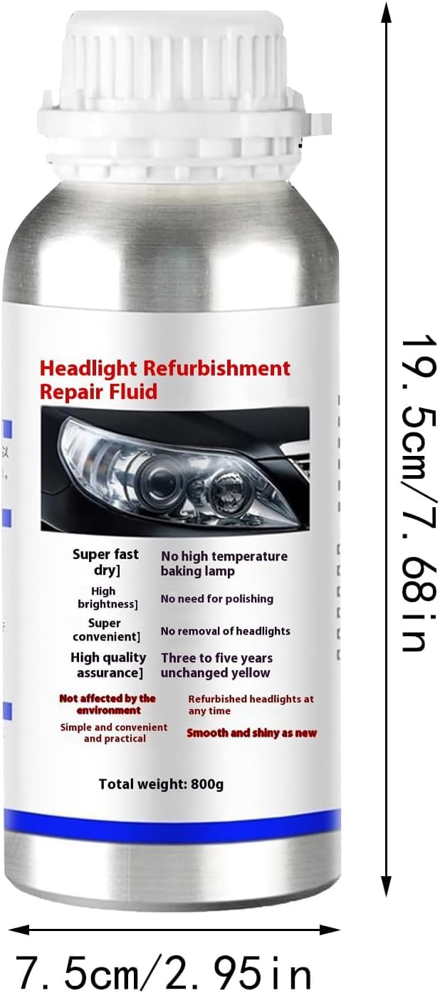 Renovateur Phare Voiture,Kit Renovation Phare Voiture,Liquide De Réparation Remise Pour Auto Et Moto,Produit Renovation Phare Voiture Auto Headlight Repair and Refurbishment