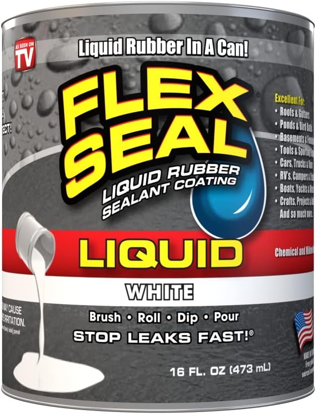 Flex Seal Liquid Rubber in a Can, 16-oz, White