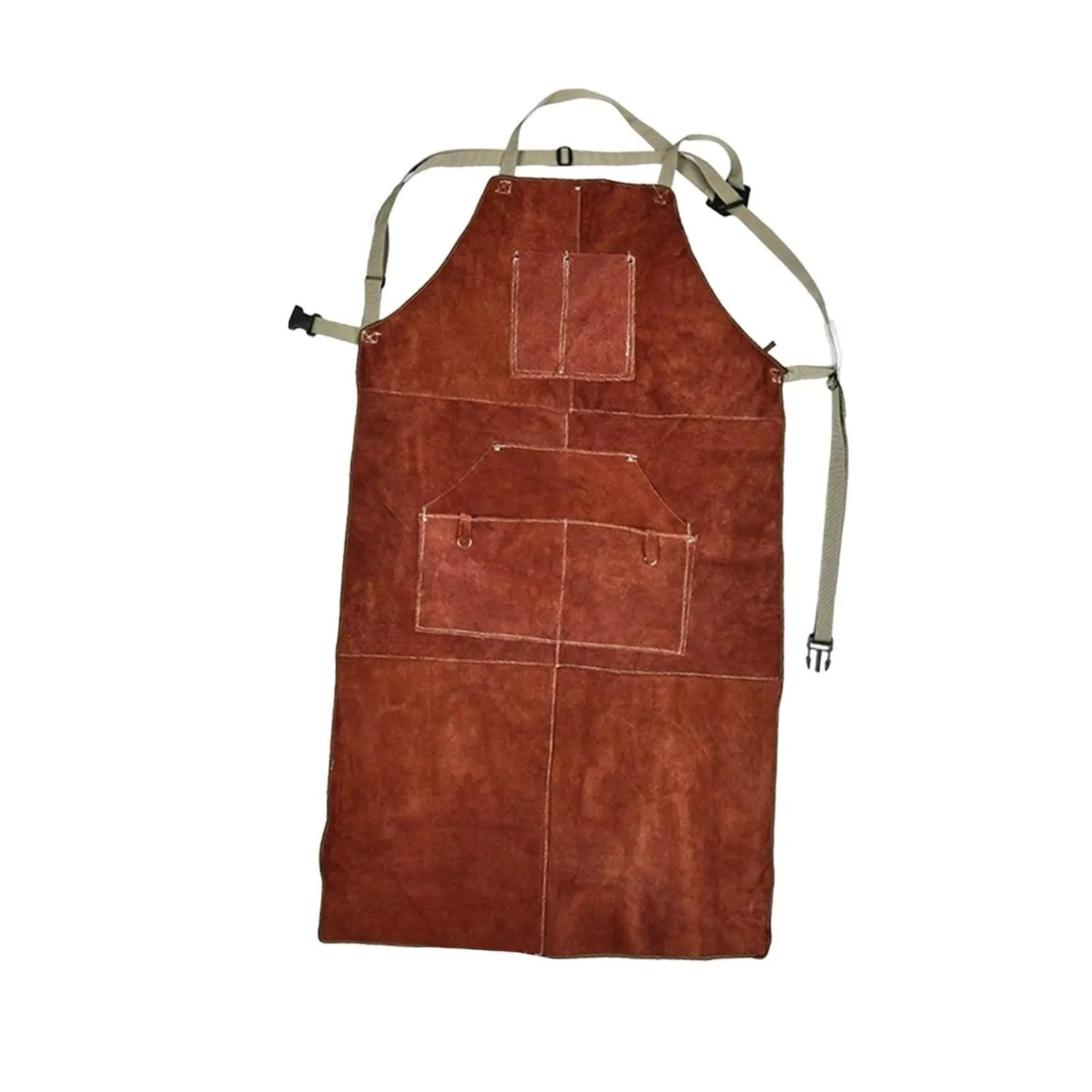 Tablier de travail du cuir for soudure et bois, idéal for la cuisson Charpentier, menuisier