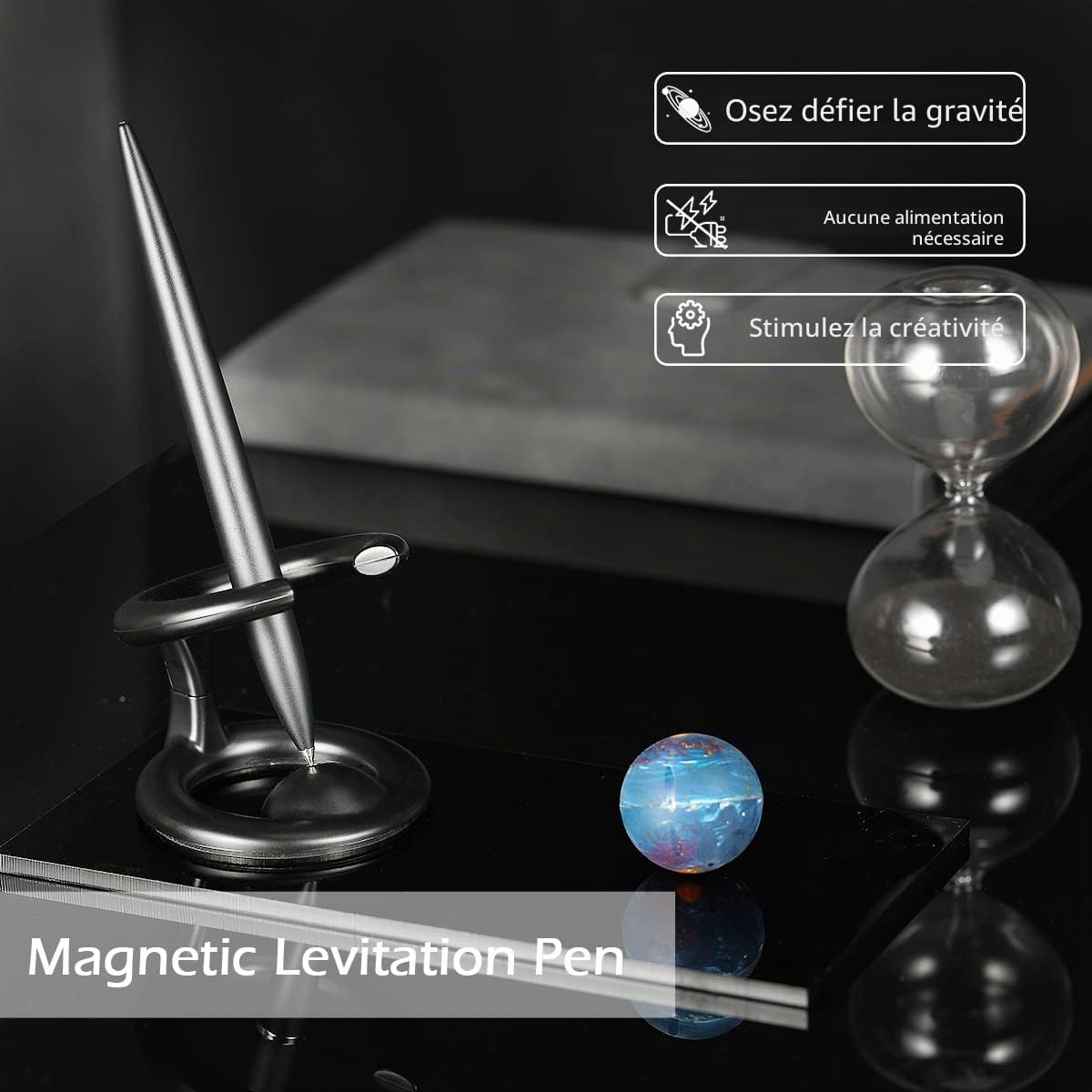 Stylo à bille en lévitation magnétique, stylo flottant de luxe futuriste, stylo exécutif qui défie la gravité, cadeau unique pour homme et femme, décoration de bureau, gadgets technologiques