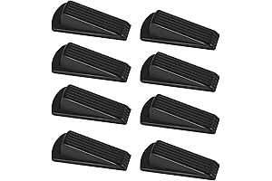 Heavy-Duty Door Stoppers, 8-Pack Rubber Protection Against Unwanted Entry