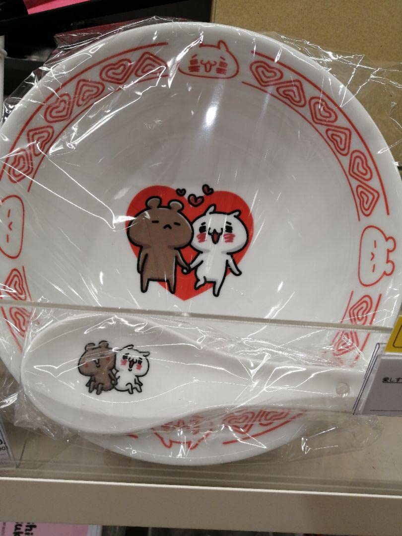 日本製　完売品　愛しすぎて大好きすぎる。　ラーメン皿　れんげ付き☘️レアなお品物✨ 2025年最新】愛しすぎて大好きすぎる。 どんぶりの人気アイテム