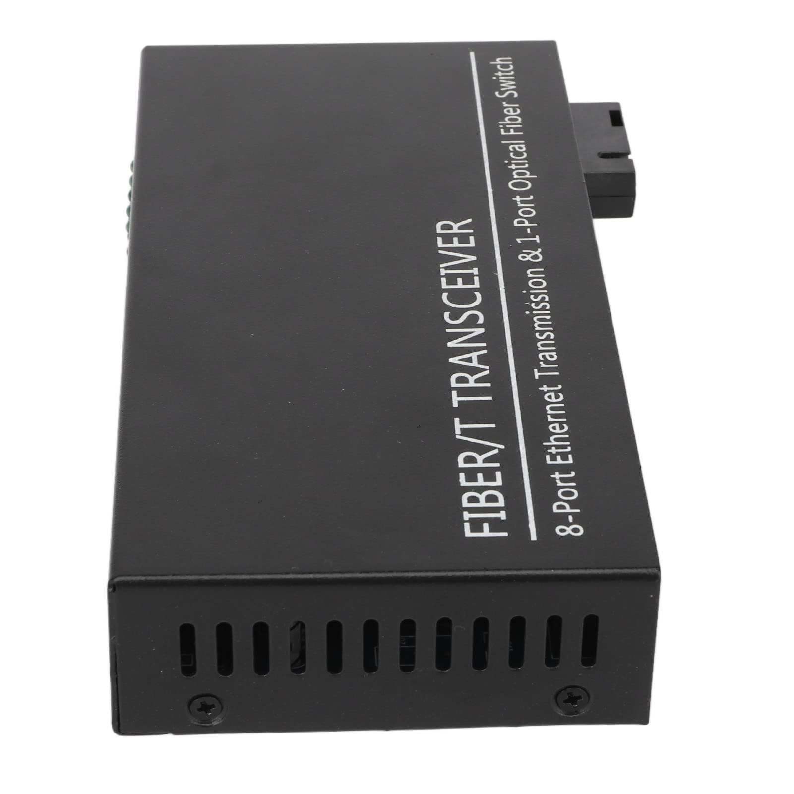 Cryfokt Émetteur-récepteur Fibre, Jusqu'à 25km 1 Port Optique 100-240V Tx1310nm RX1550nm RJ45 Port Fibre Ethernet Media Converter pour Réseau (Prise UE)