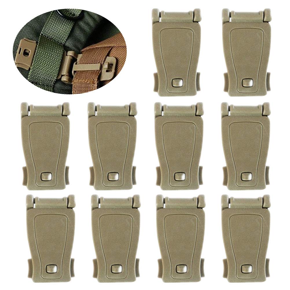 BESPORTBLE Gurtclips 10 Stück - Multifunktionale Clips Für Rucksack Zubehör