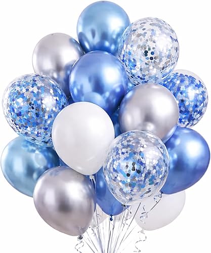 Miniatura 10 de Paquete de 100 globos de látex de 12 pulgadas, multicolor surtido con puntos de pegamento para globos, cinta y cuerda, suministros de fiesta