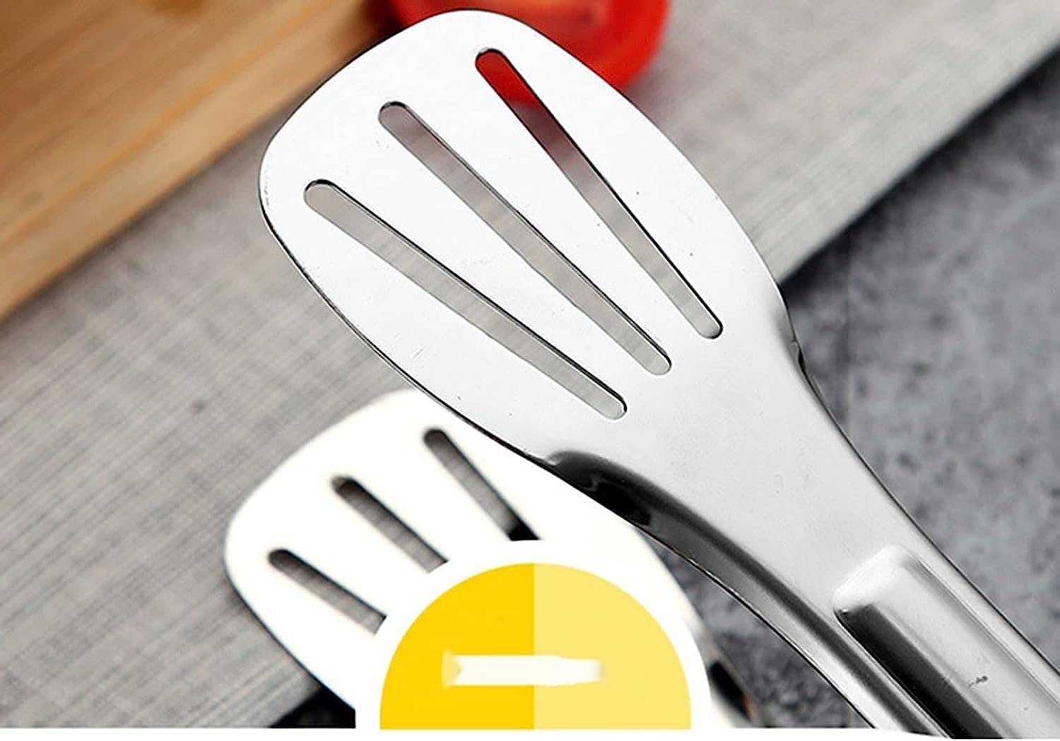 Utensilios de Cocina de Acero Inoxidable para cocinar Alimentos, Pinzas Anti-Calor para Pan, bufés, repostería y postres.