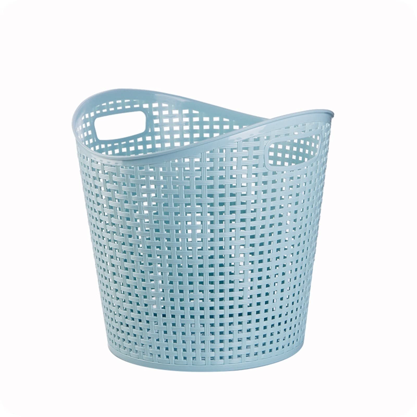 Wäschekörbe, Wäschekörbe, Kunststoffkorb für schmutzige Kleidung, Badezimmeraufbewahrung, Wohnaccessoires (Blau A)
