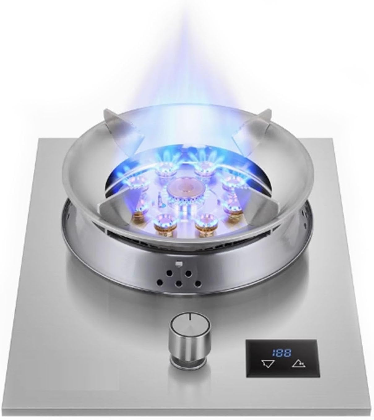 Estufa de Gas Portátil de 1 Quemador con Vidrio Templado