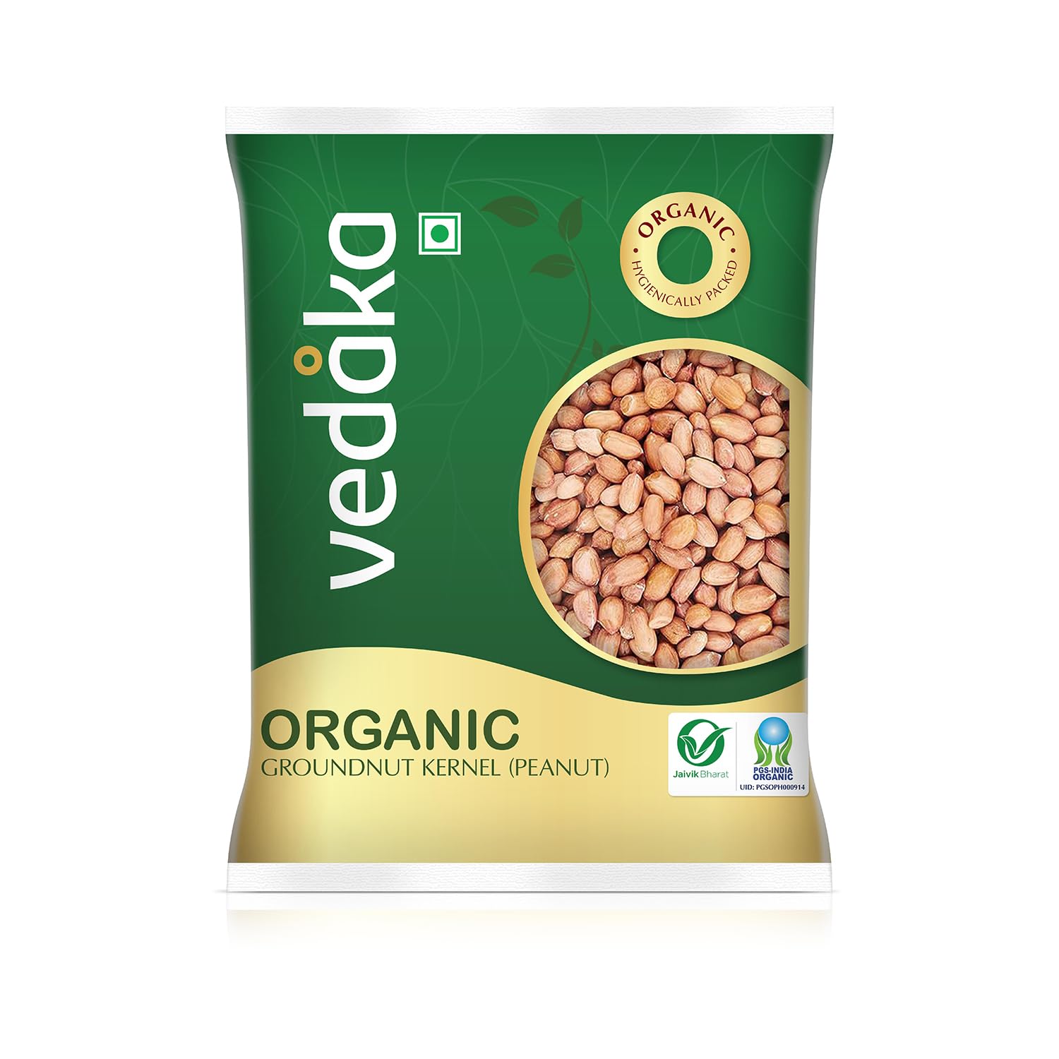 Amazon Brand - Vedaka Organic Groundnut Kernel 1Kg | Raw Peanut | Naturally Rich Source Of Protein & Fiber | Cholesterol Free & No Added Additives